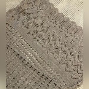 Fraas Tan Open-Weave Scarf